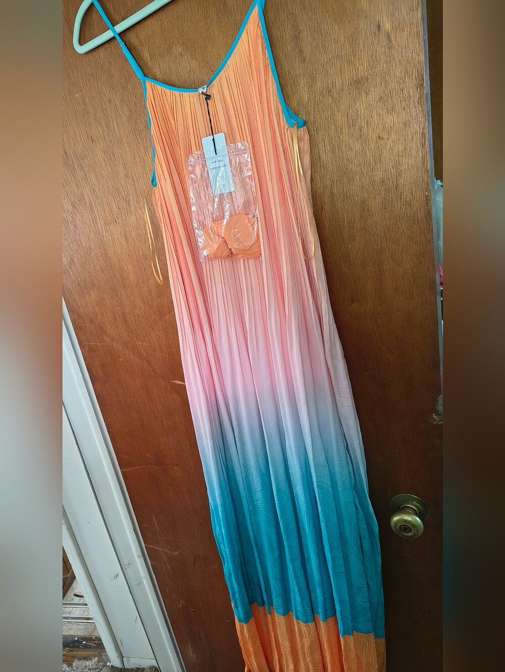 NWT Current Air gradiation pleated maxi dress